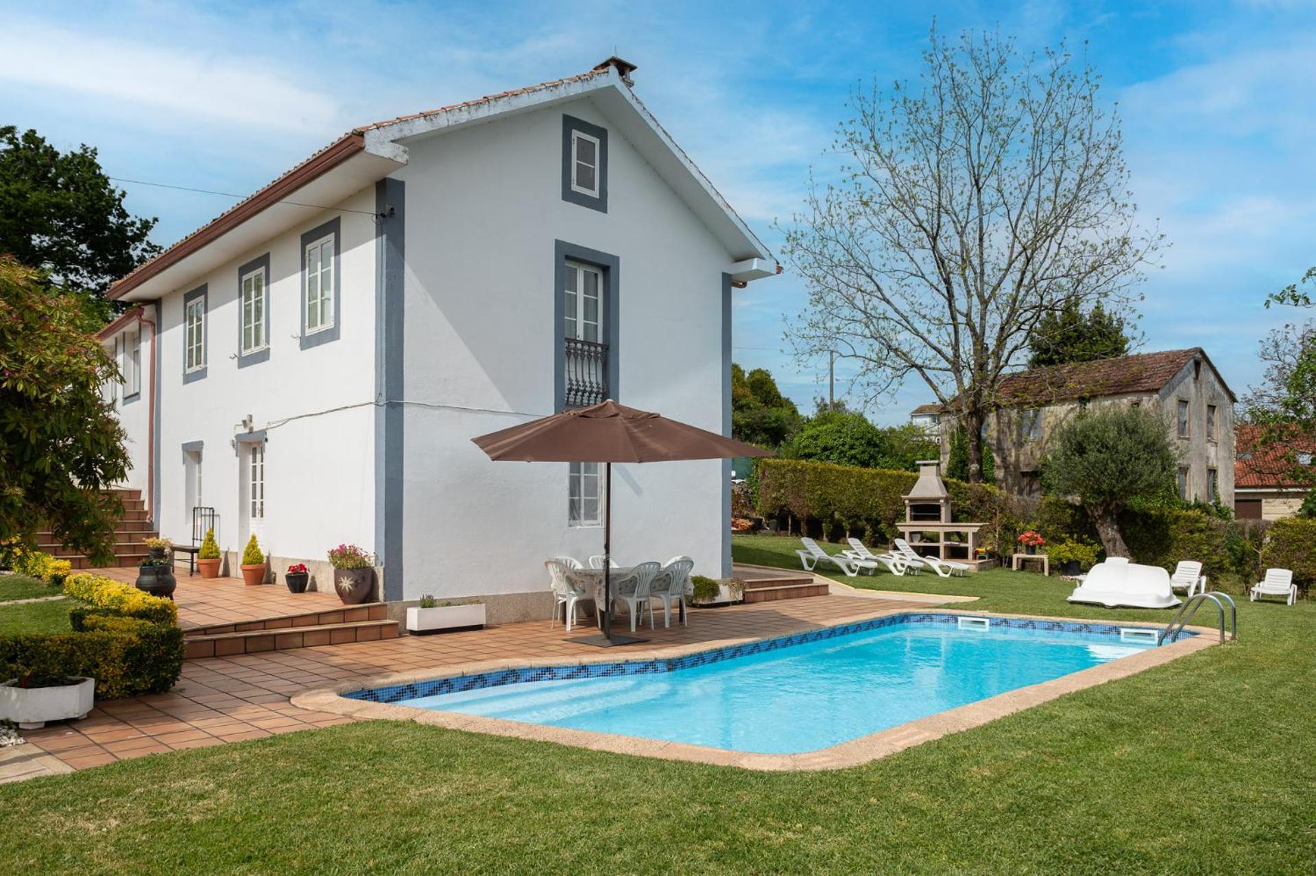 Casa Tarrio Con Piscina - Santiago De Compostela Villa Boqueixon Екстериор снимка