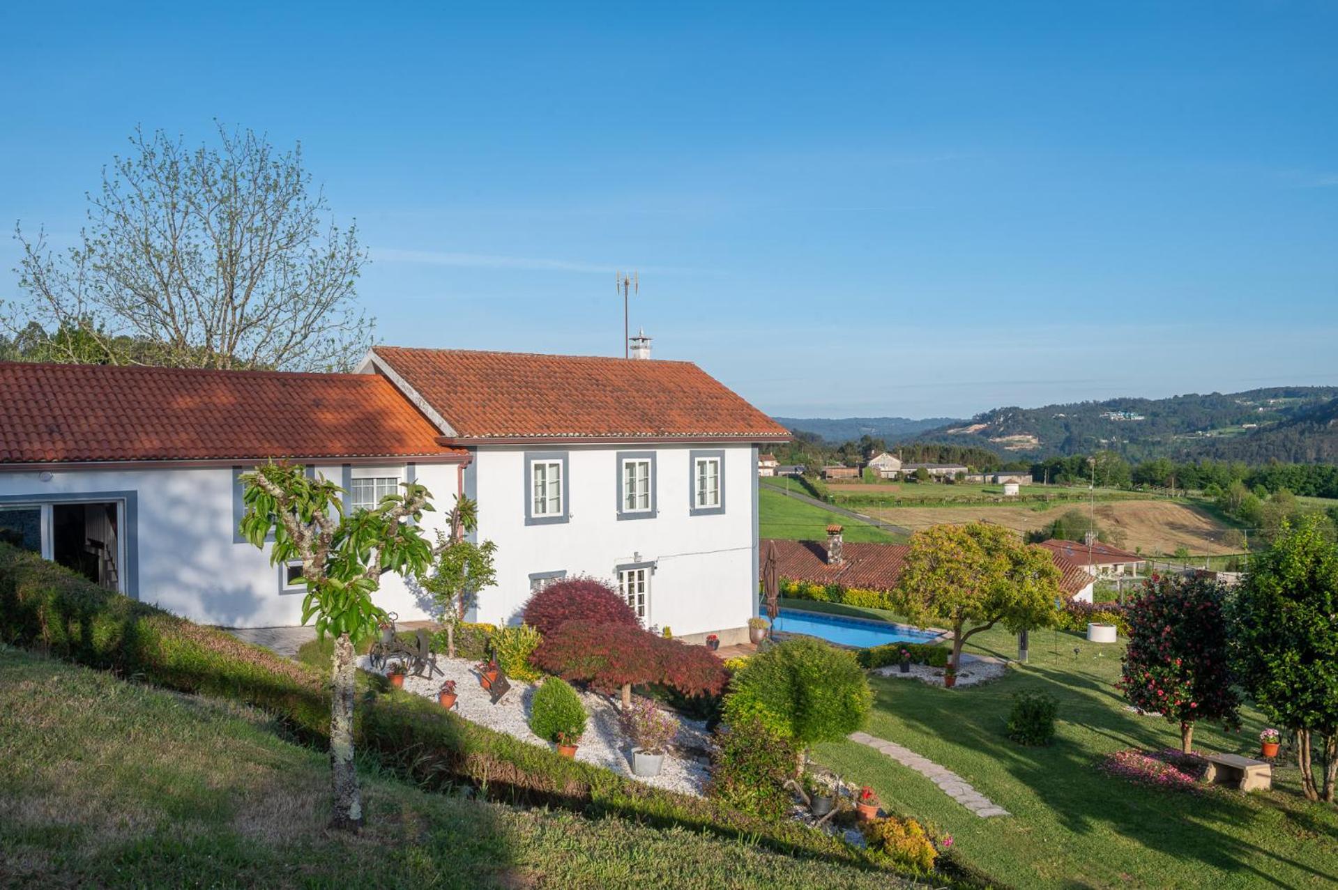 Casa Tarrio Con Piscina - Santiago De Compostela Villa Boqueixon Екстериор снимка